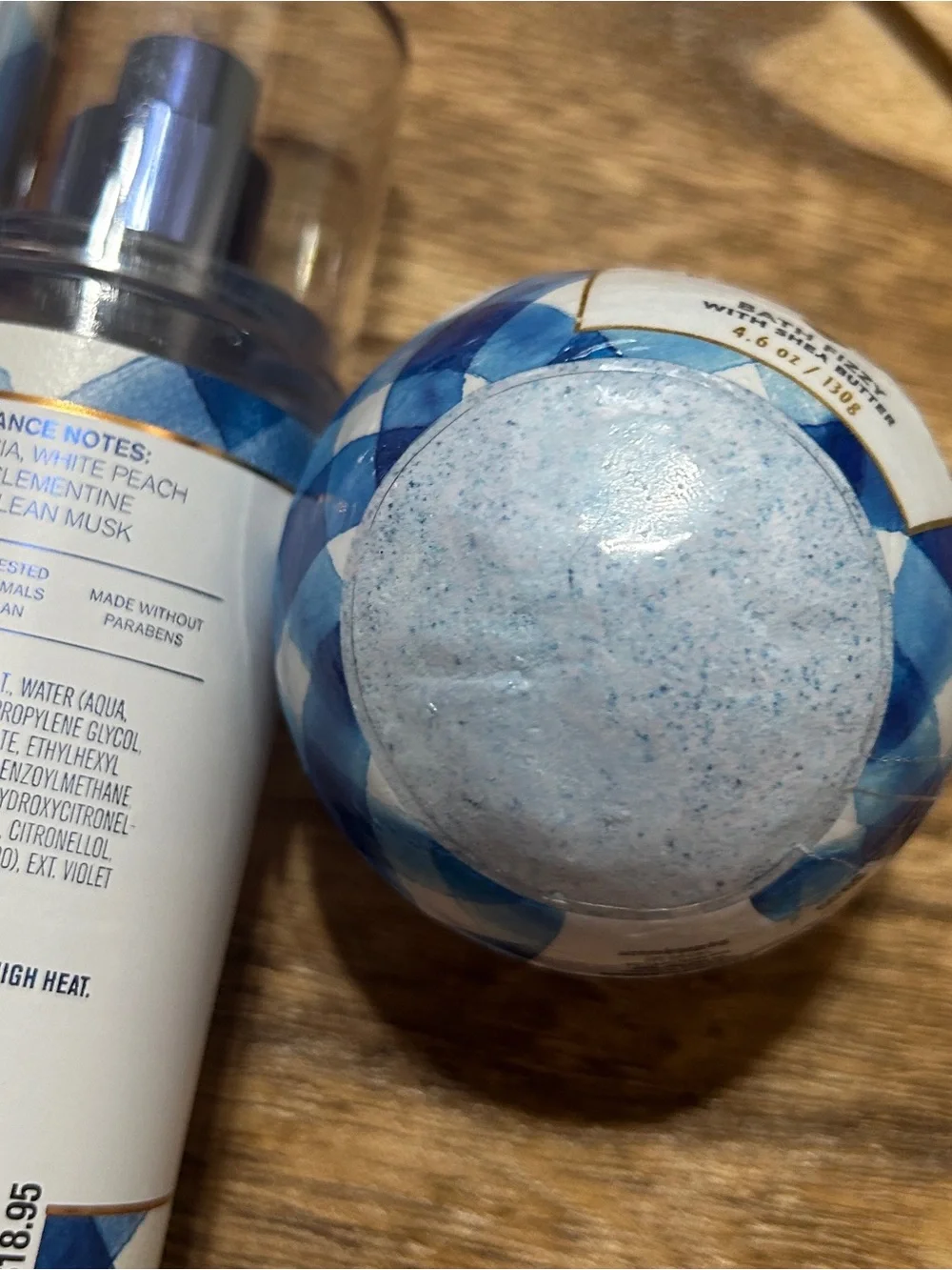 Bath & Body Works Gingham Bath Set —